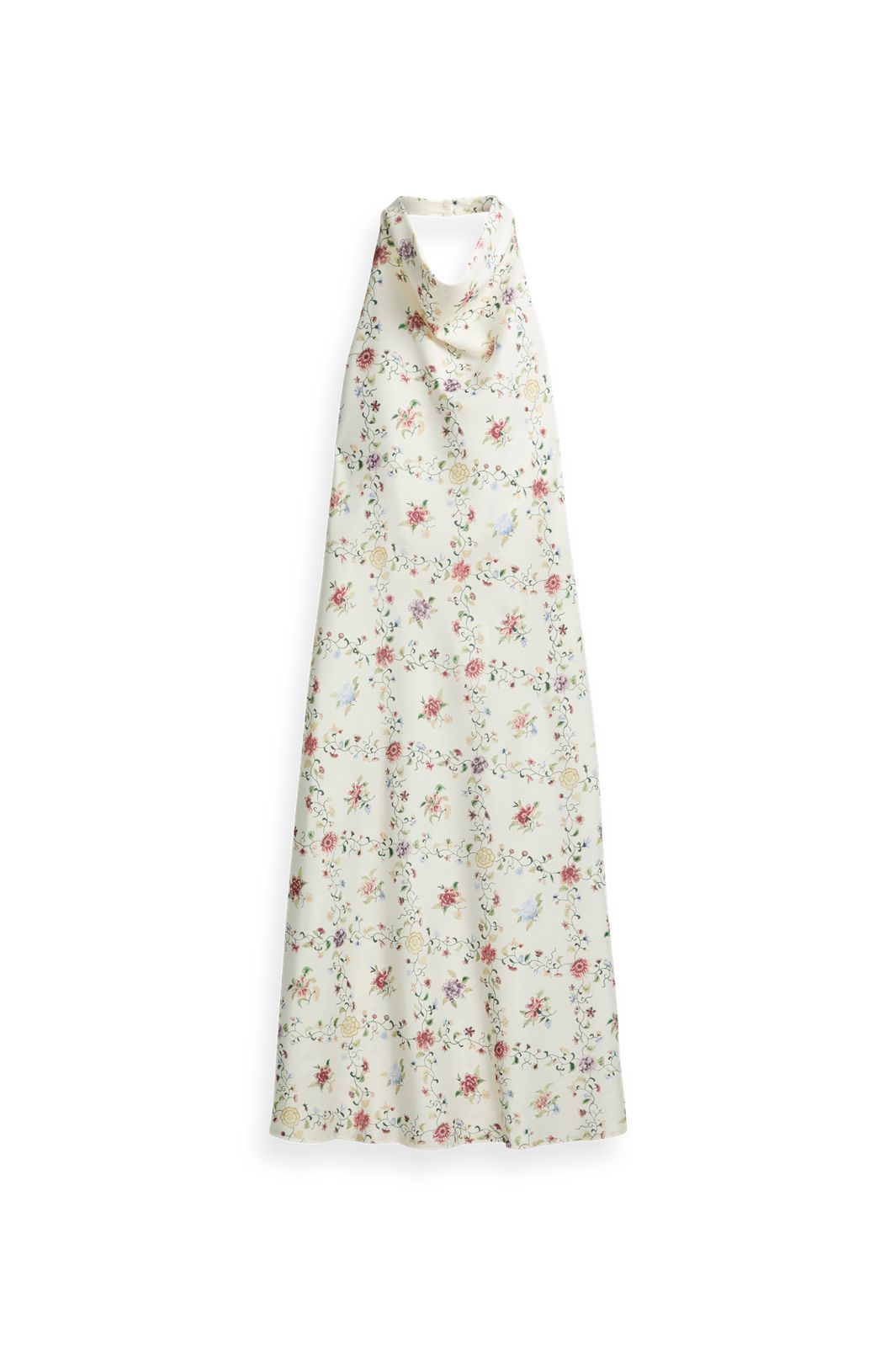 YAS - Yaspella Halterneck Long Dress - 5166046 Pristine Hannah Print