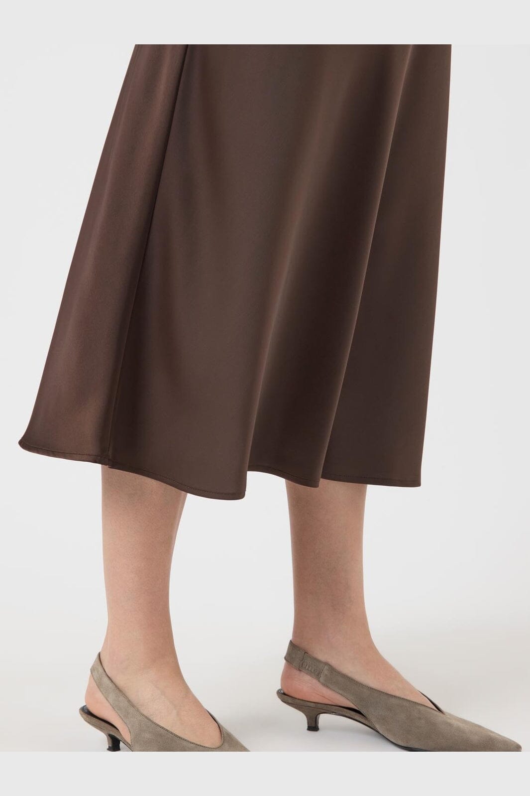 YAS - Yaspella Midi Skirt - 4961525 Chocolate Brown