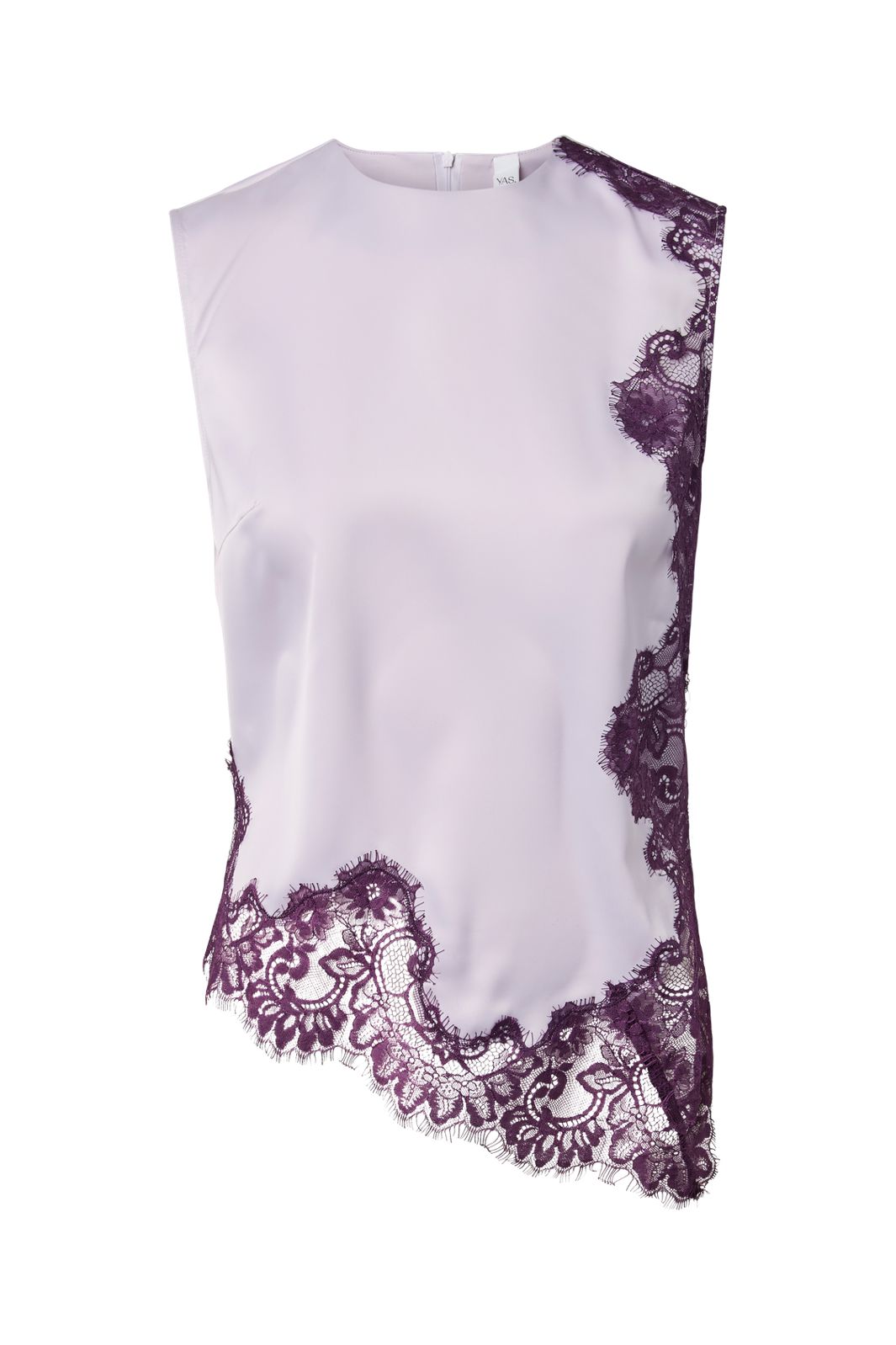 YAS - Yaspella Sl Lace Top Story - 5134994 Orchid Petal W Wineberry Lace