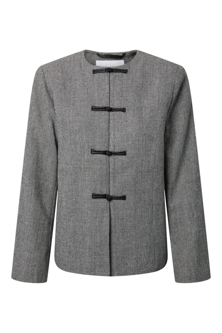 YAS - Yaspepino Ls Wool Mix Jacket - 5168714 Black White