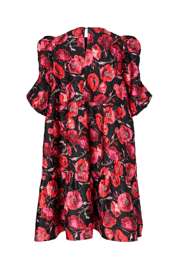YAS - Yaspoppina 2/4 Dress - 4860928 Black Poppina Aop