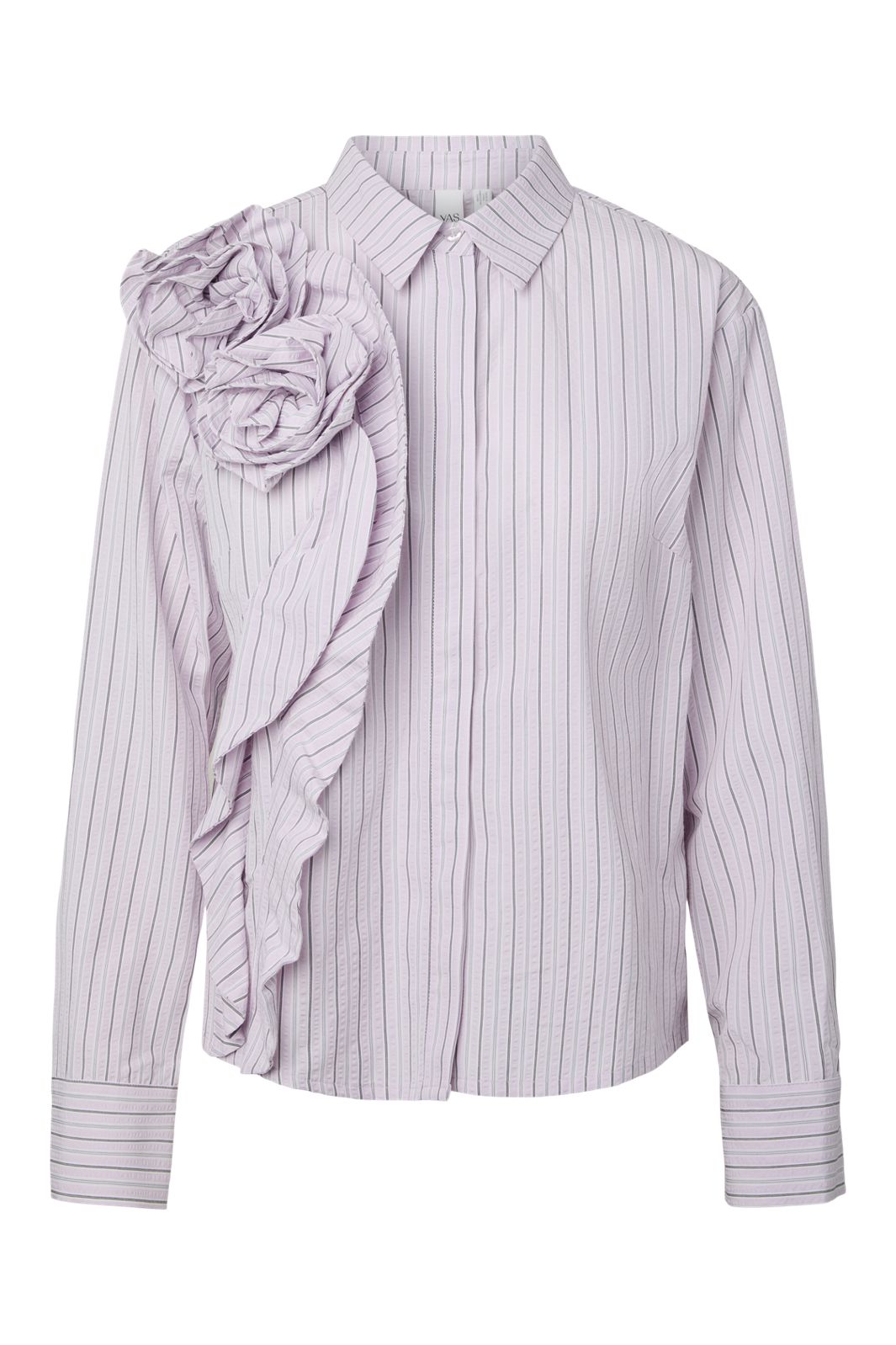 YAS - Yasrosa Ls Shirt Story - 5179777 Orchid Petal W Stripes
