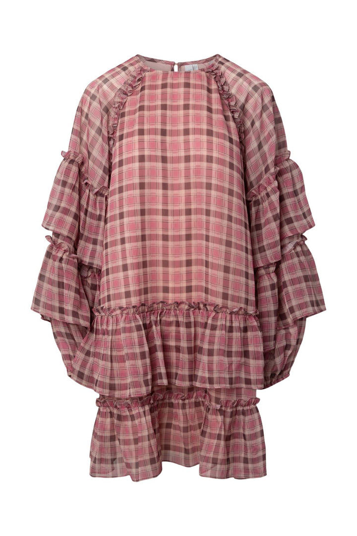 YAS - Yassarina Ls Dress - 5035877 Moonlite Mauve W Checks