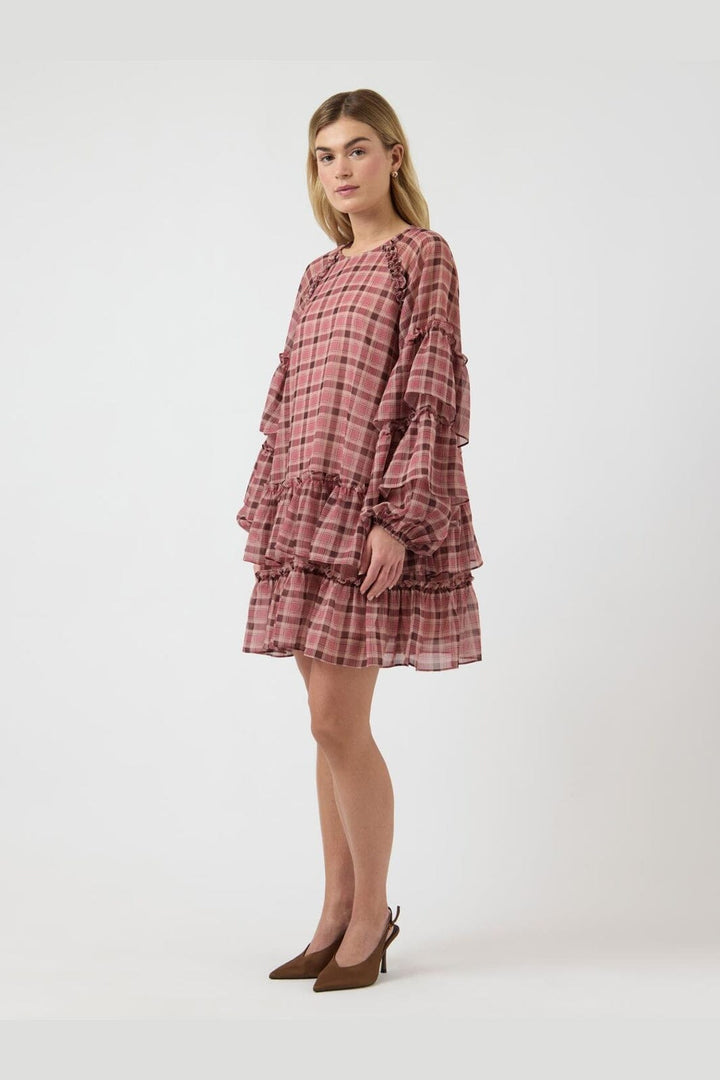 YAS - Yassarina Ls Dress - 5035877 Moonlite Mauve W Checks