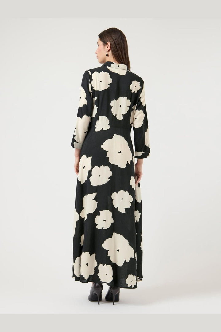 YAS - Yassavanna Long Shirt Dress - 4630883 Black Mille