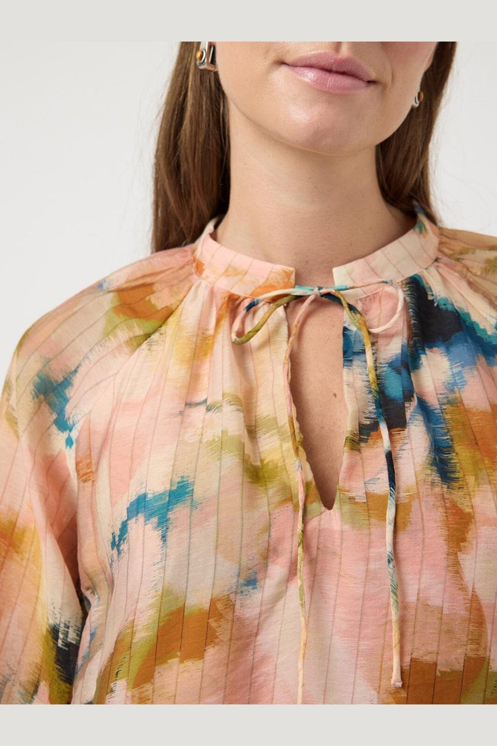 YAS - Yassoara Ls Dress - 4977625 Shadow Gray Sora Print
