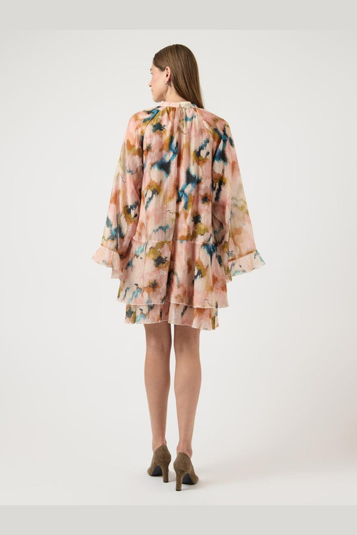YAS - Yassoara Ls Dress - 4977625 Shadow Gray Sora Print