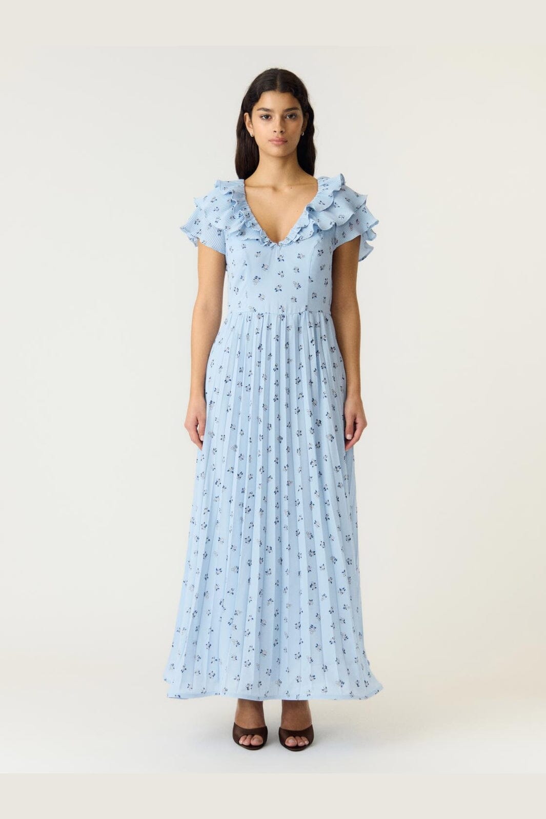 YAS - Yassvea Ss Ankle Dress - 5139743 Skyway Svea Print