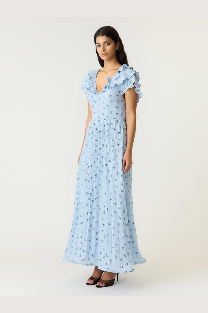 YAS - Yassvea Ss Ankle Dress - 5139743 Skyway Svea Print