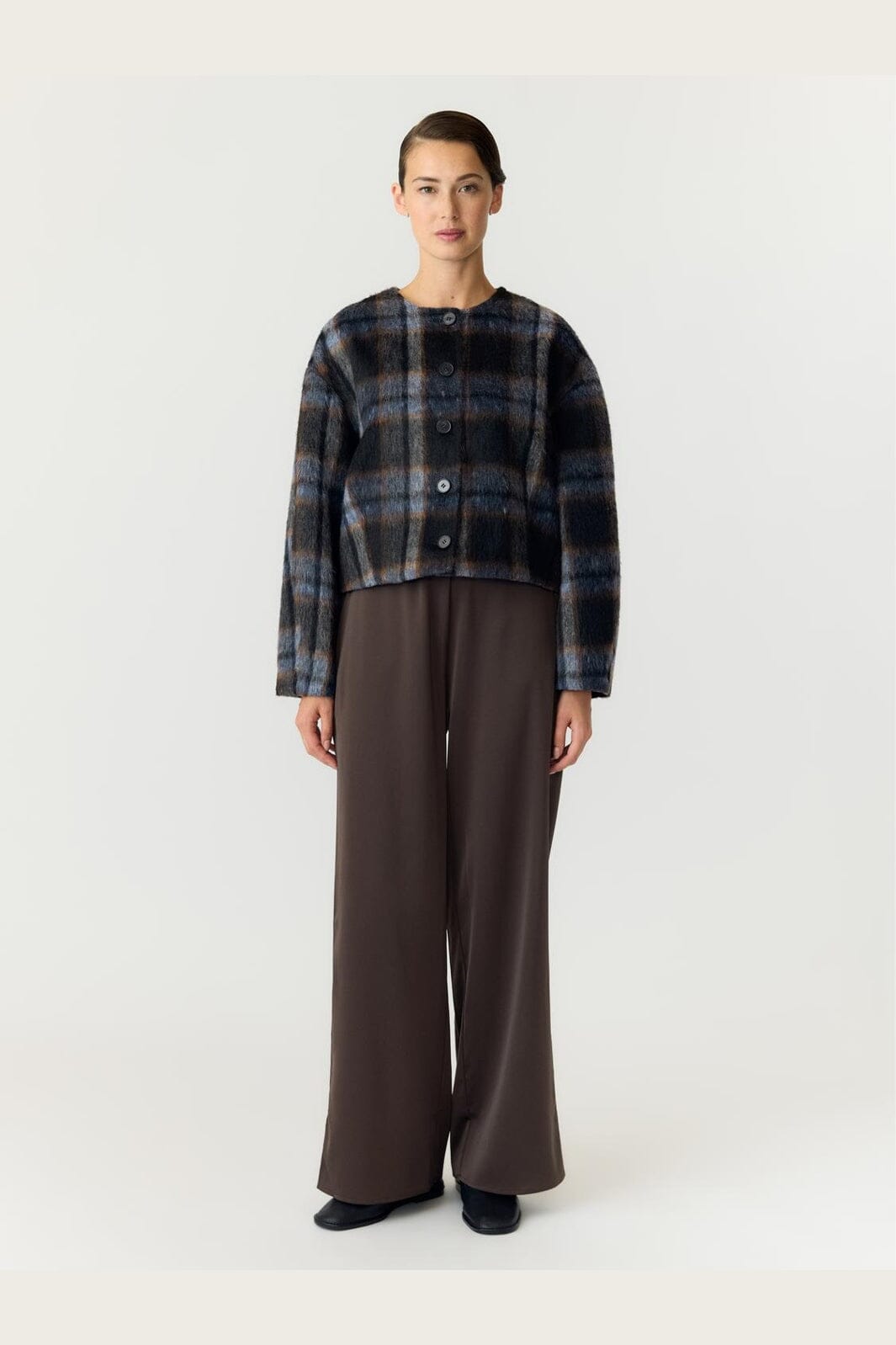 YAS - Yastalino Ls Wool Blend Jacket - 5141752 Black Check