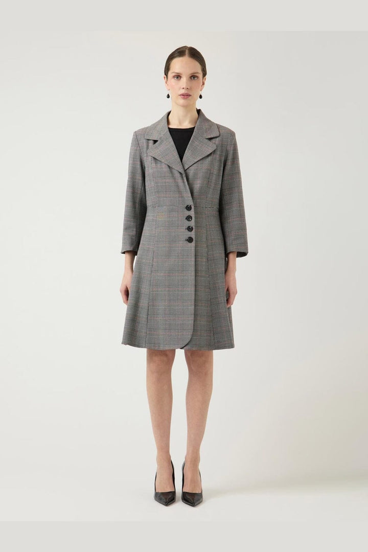 YAS - Yasthela 7/8 Wrap Dress - 5160893 Star White Checks