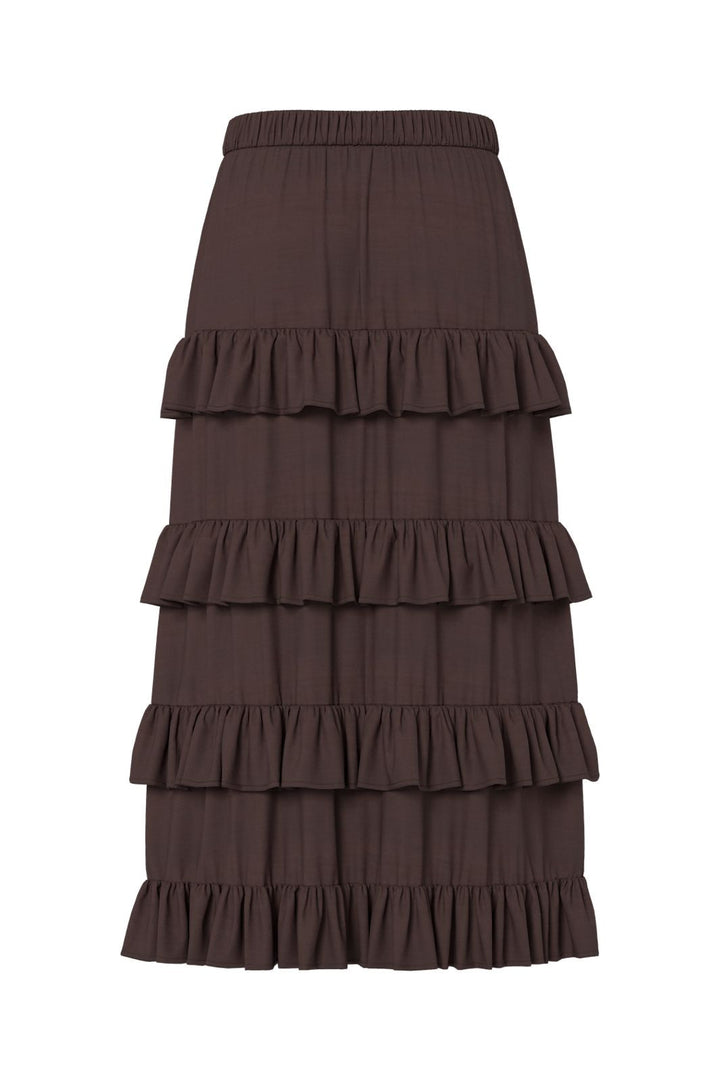 YAS - Yaswima Ankle Skirt - 5018261 Coffee Bean